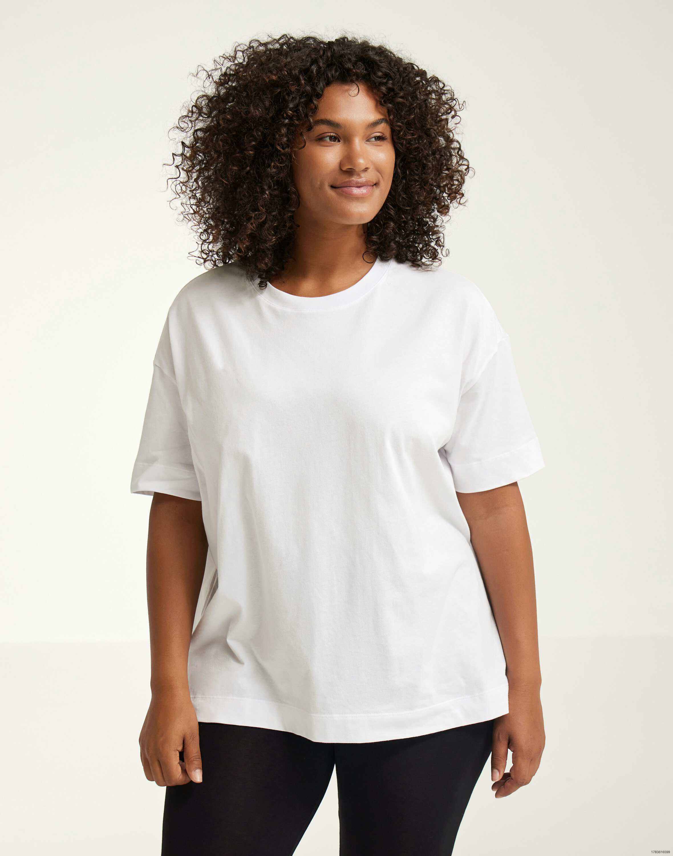 Boxy T-shirt i bomuld til kvinder