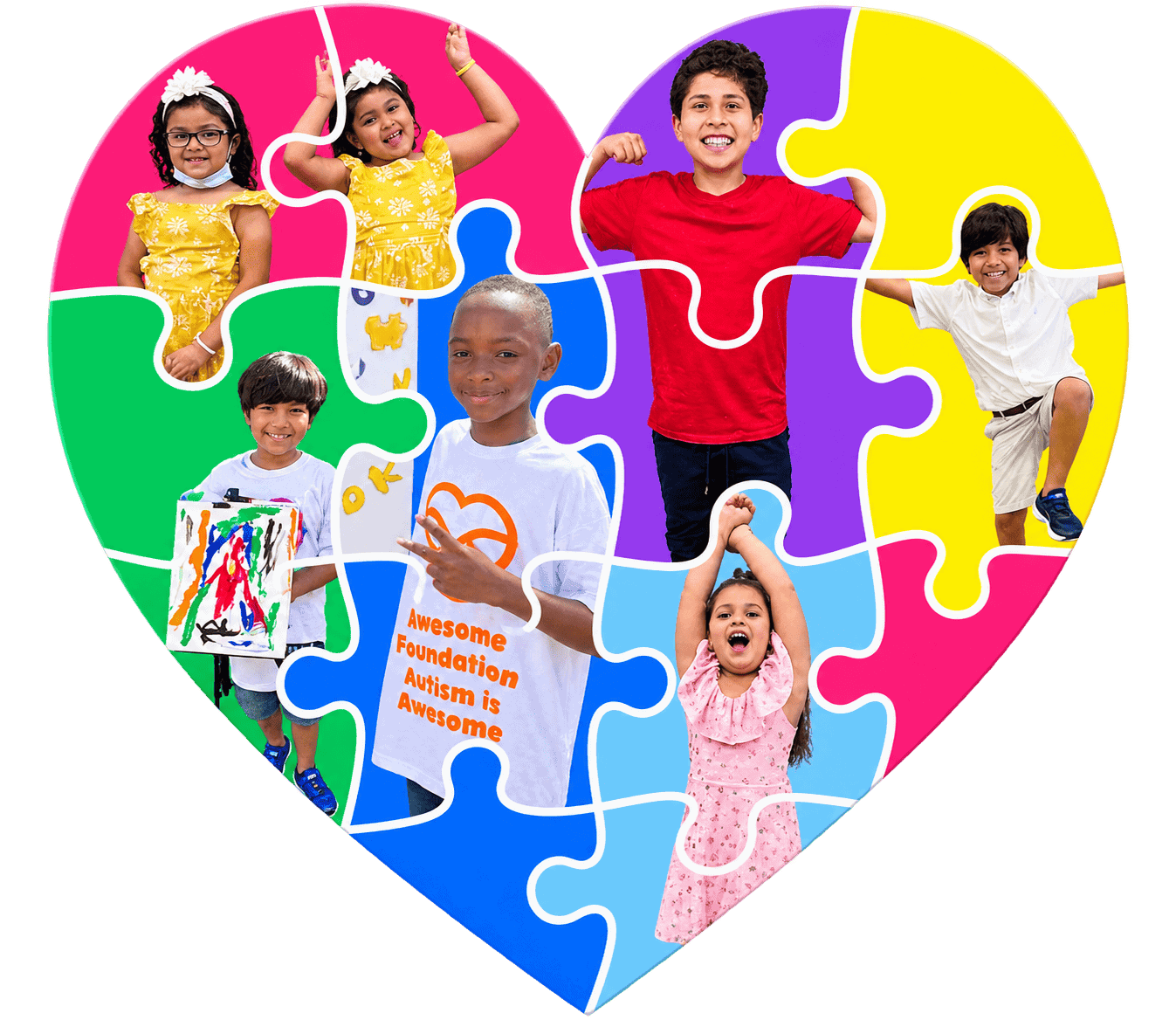 Picture of different events Ausome Foundation has made