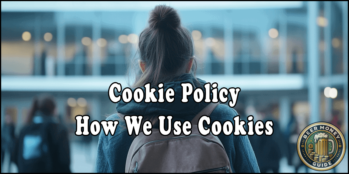 Cookie Policy page header image with the Beer Money Guide logo in the corner.