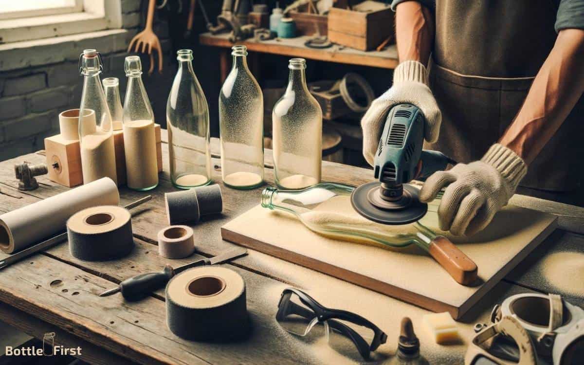 How To Sand Glass Bottles? 4 Easy Steps!