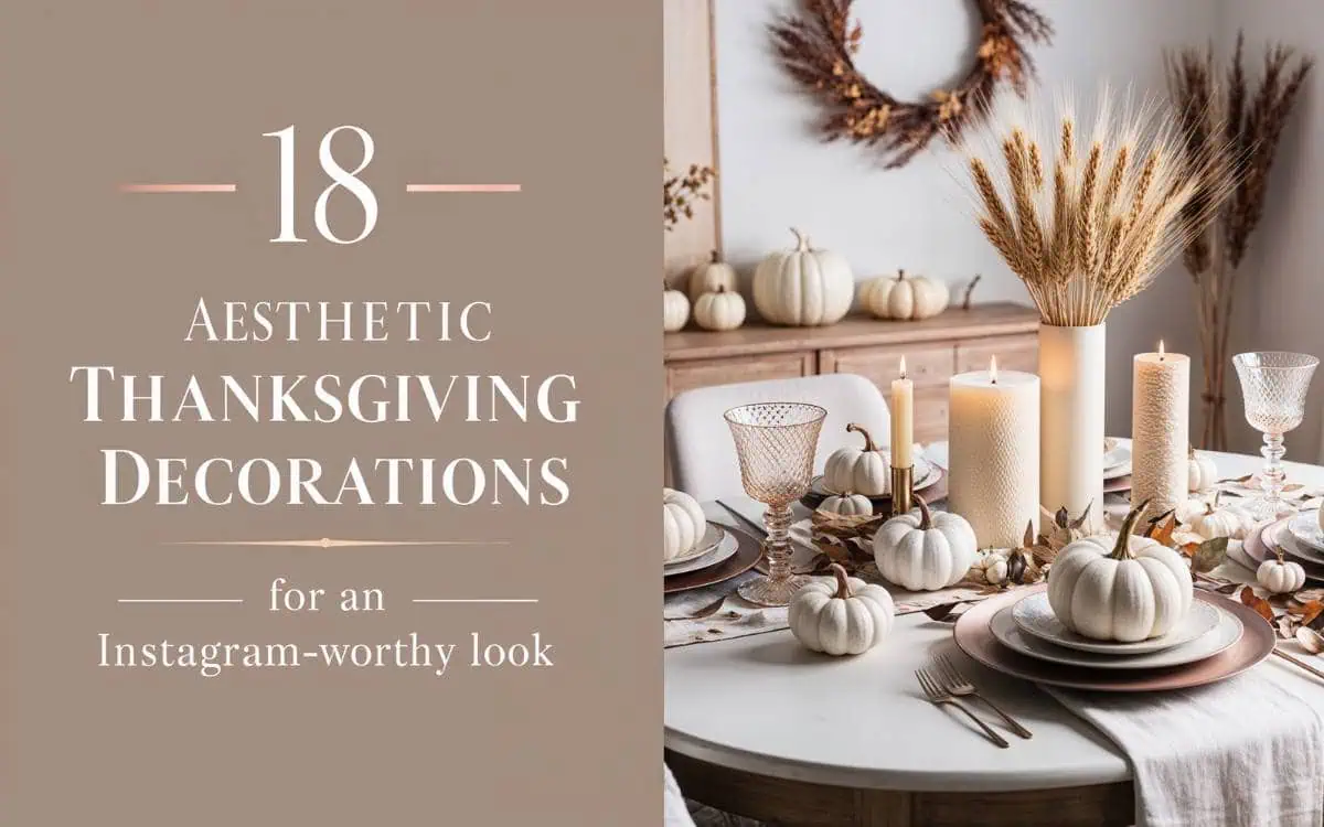 18 Aesthetic Thanksgiving Decorations For An Instagram-Worthy Look