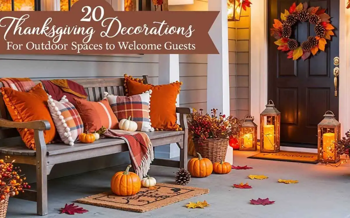 20 Thanksgiving Decorations For Outdoor Spaces To Welcome Guests