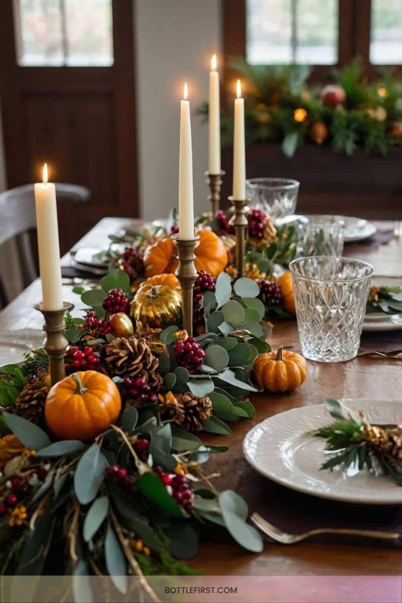 15 Thanksgiving Decorations With Garland For Festive Accents