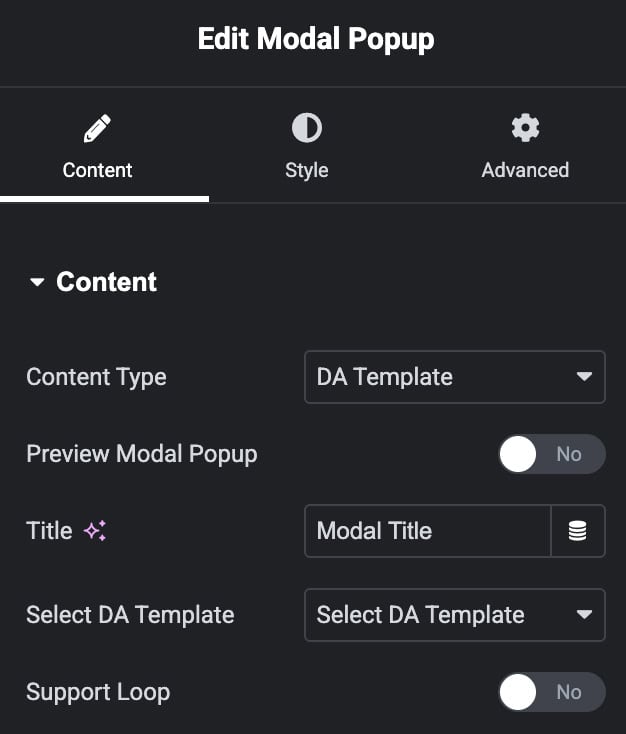 Add Modal Popup Widget in Block Layout