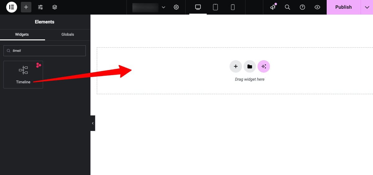 Add Timeline Widget