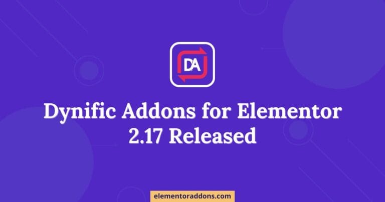 Dynific Addons for Elementor 2.17