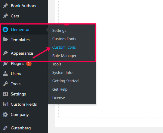 Upload Custom Icons in Elementor