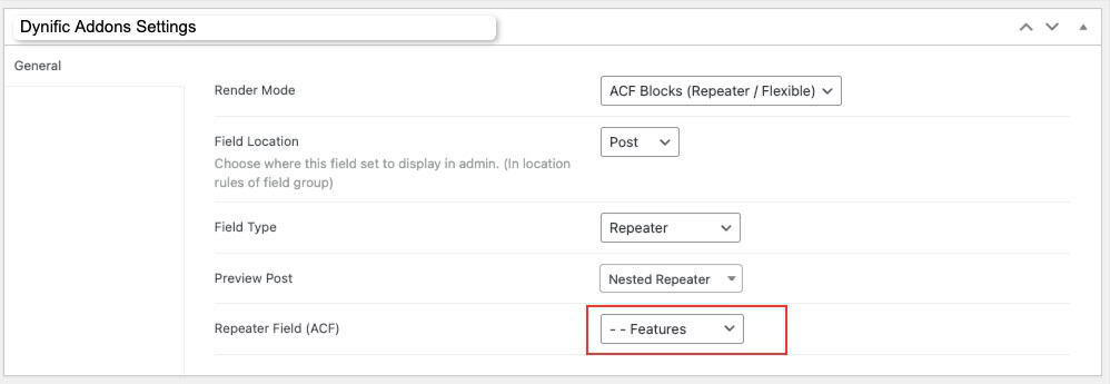 Repeaters Block Layout 1