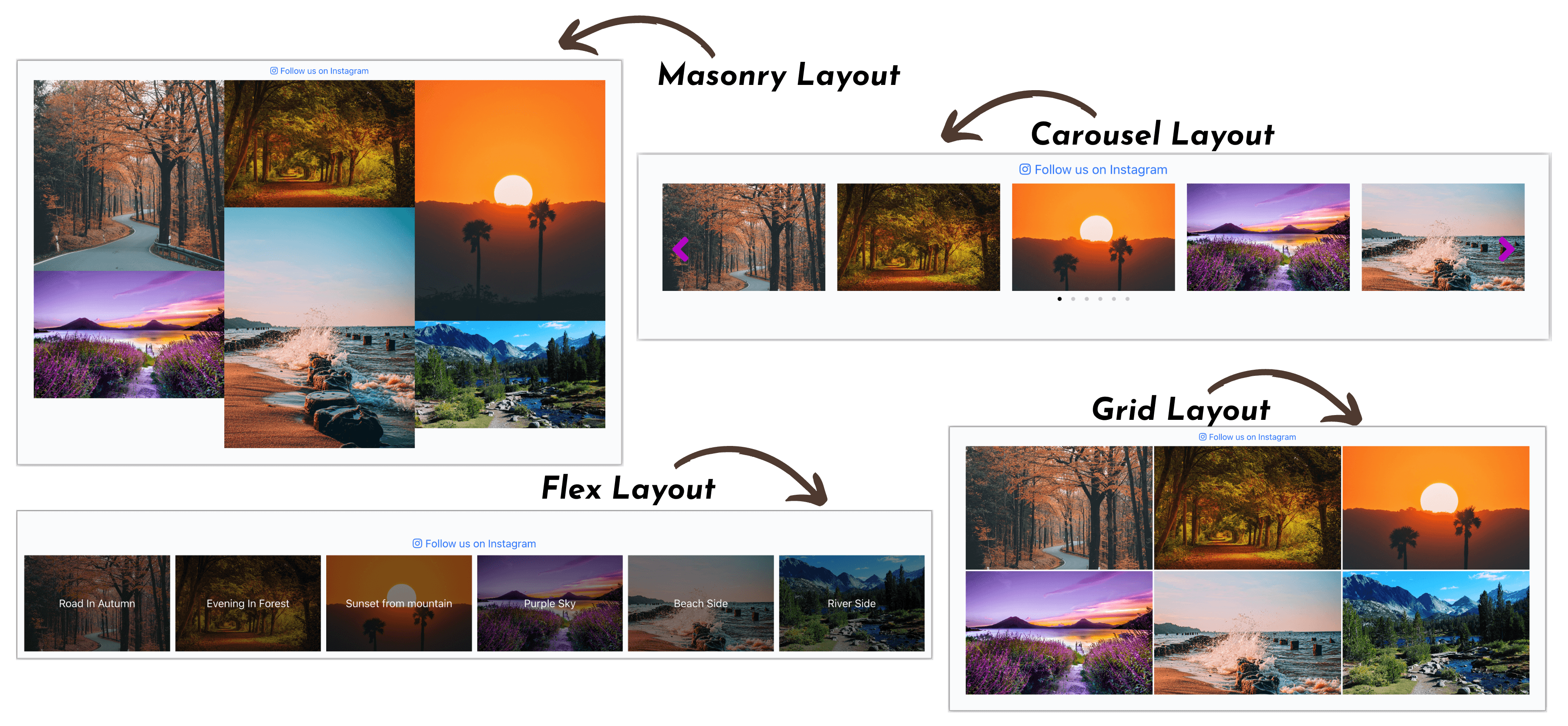 Instagram Feed Layout Types