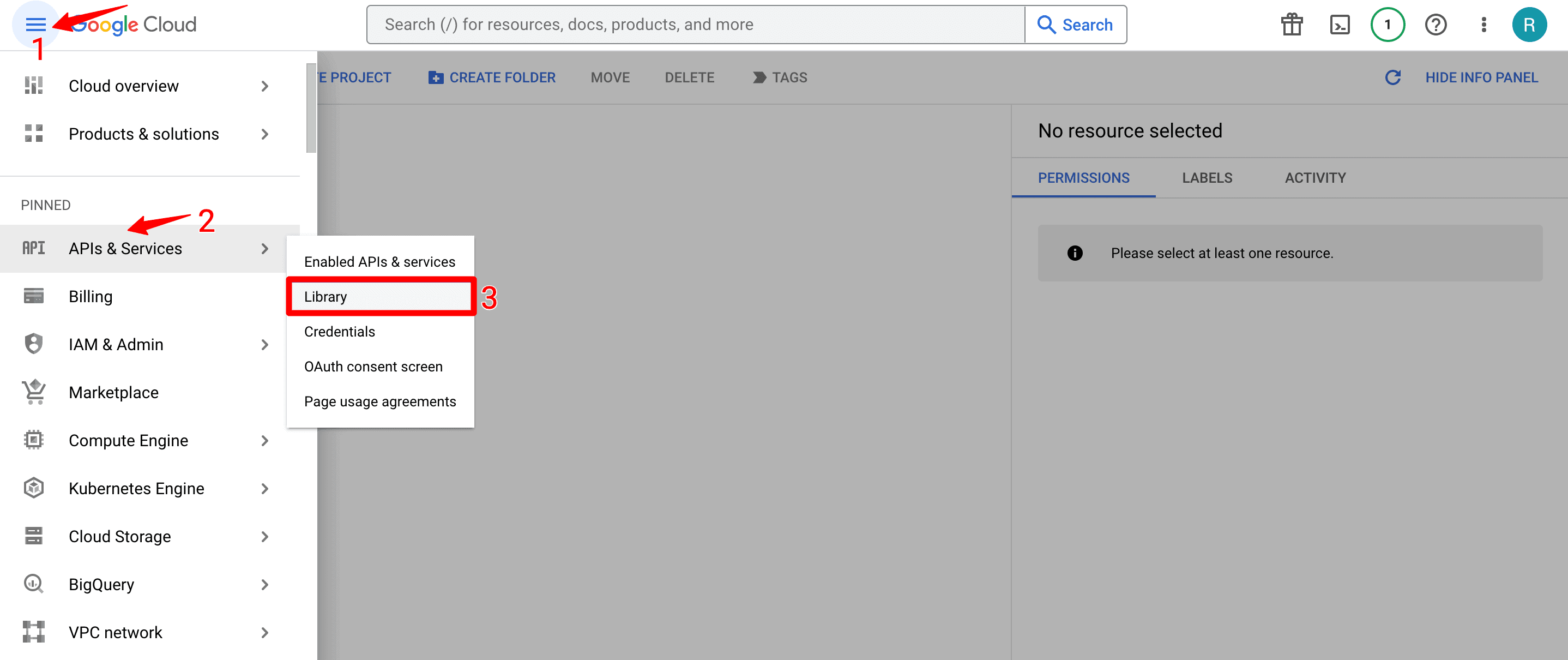 Google Cloud: Library Option
