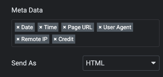 Configure Elementor Form Meta Data