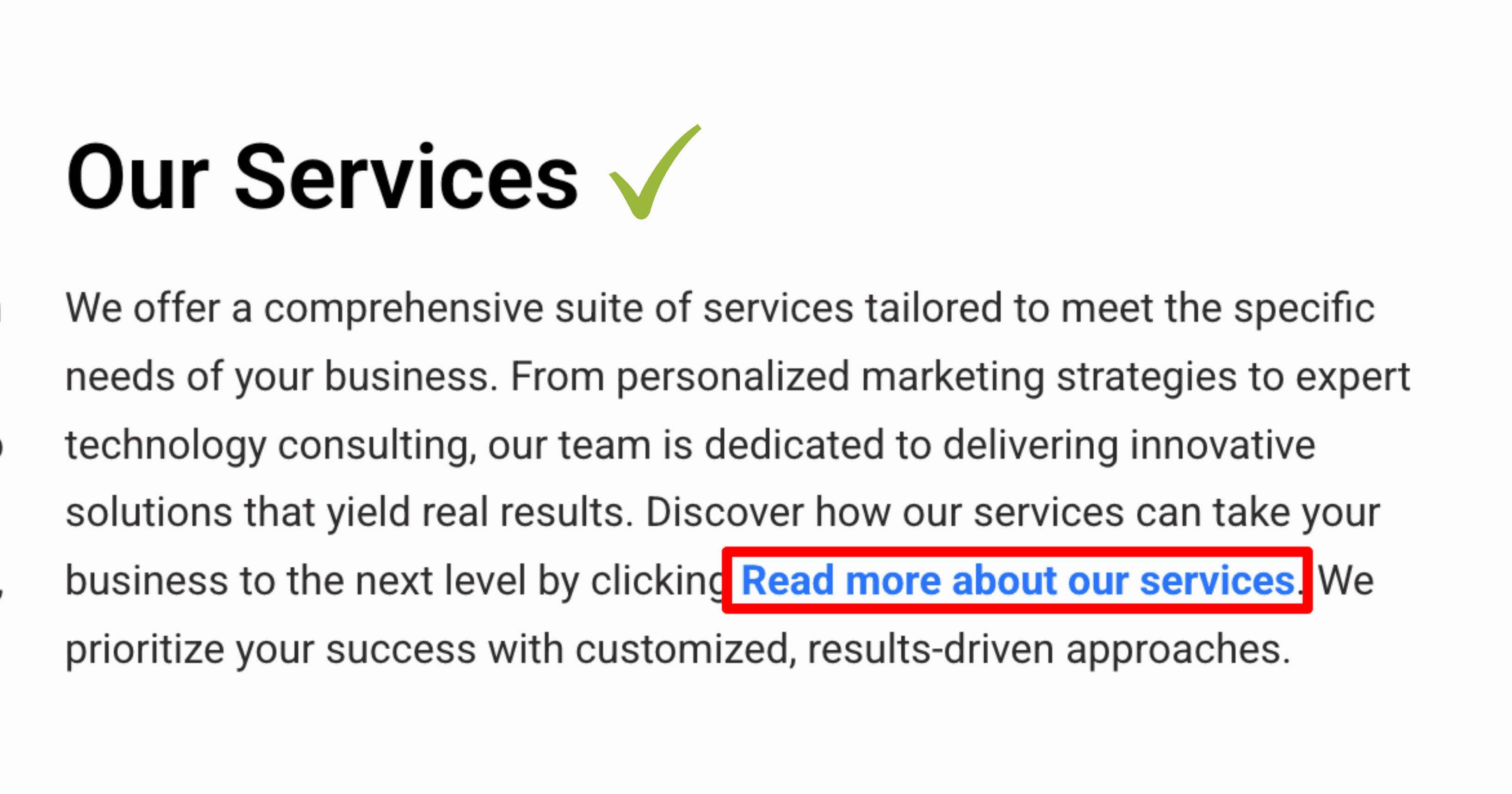Website Accessibility: Good Way to add Link Text
