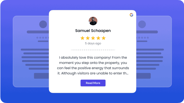 Google reviews widget for Elementor