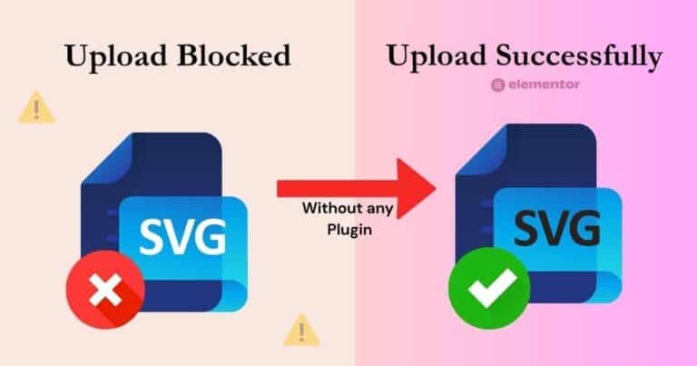 Upload SVG in Elementor