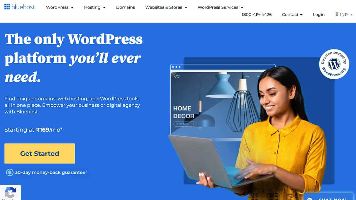 Bluehost hosting