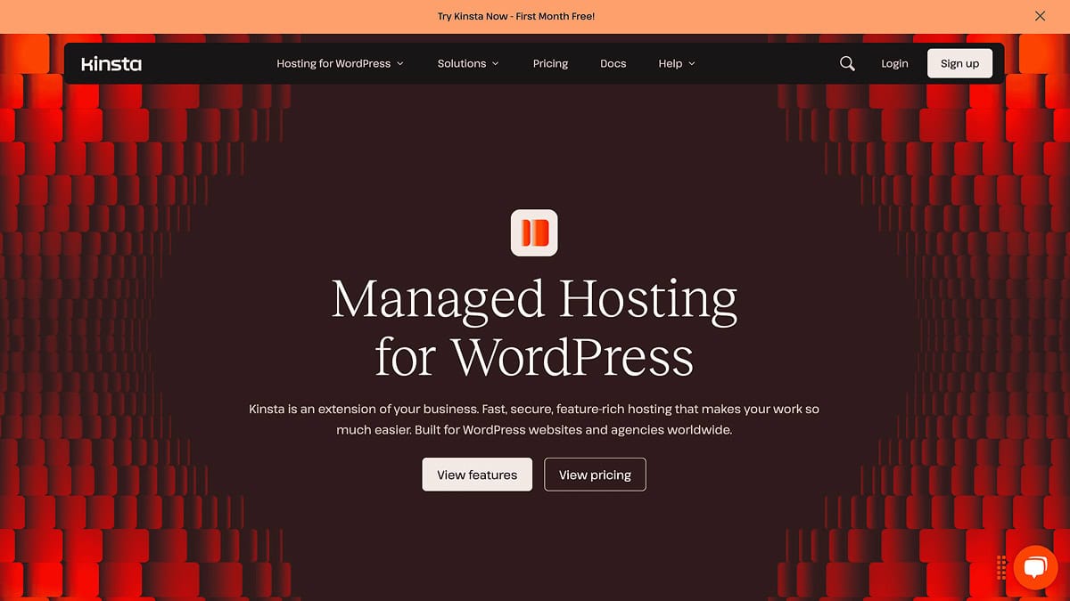 Kinsta hosting