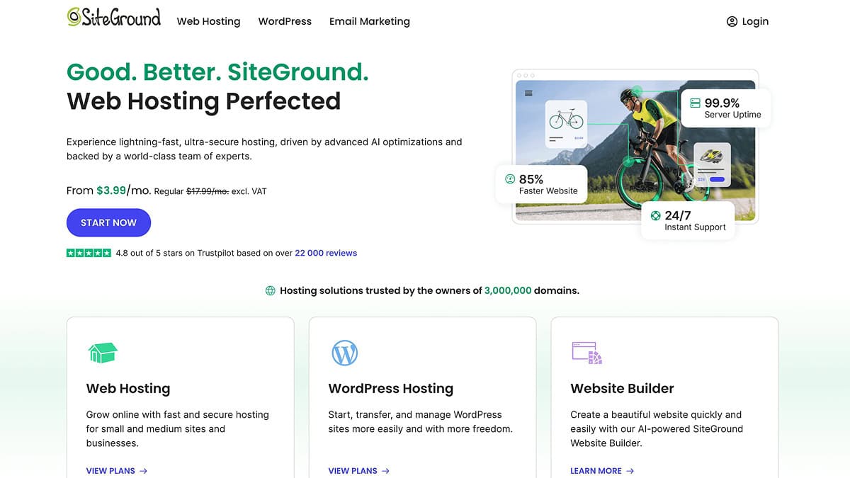 SiteGround hosting