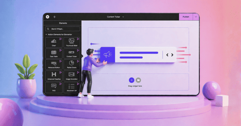 Content Ticker in Elementor