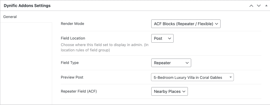 Creating ACF Block Repeater Template in Dynific Addons