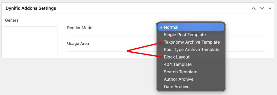DA Templates list showing WooCommerce Product Block and Category Archive templates