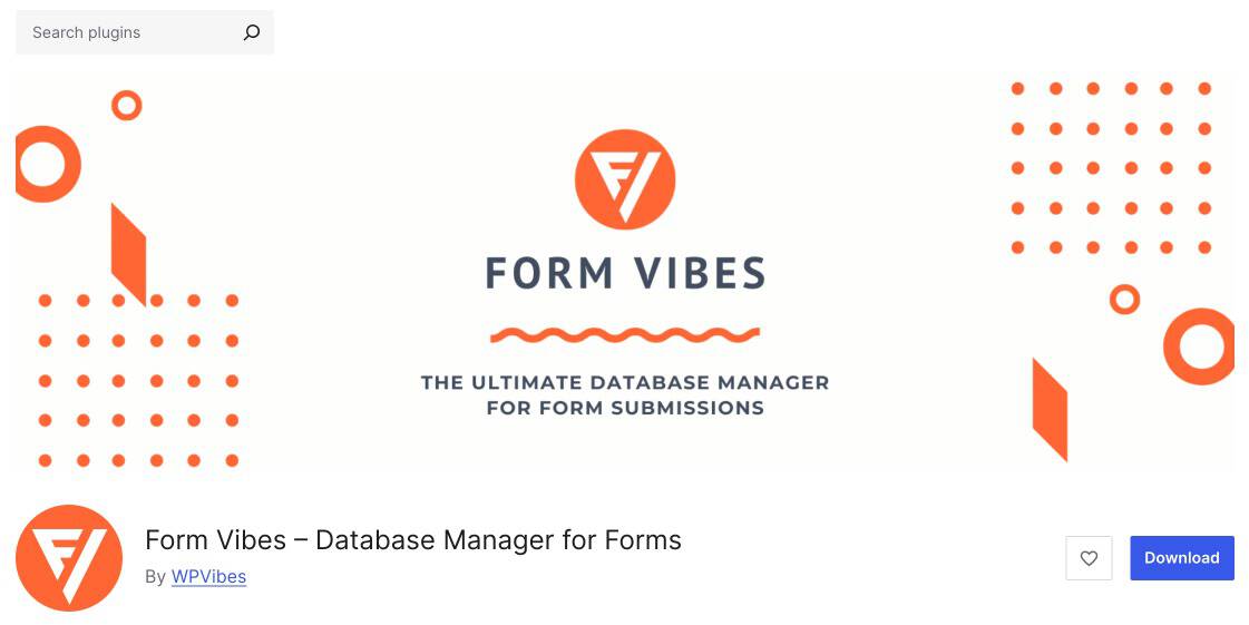 Installing Form Vibes from the WordPress plugin directory