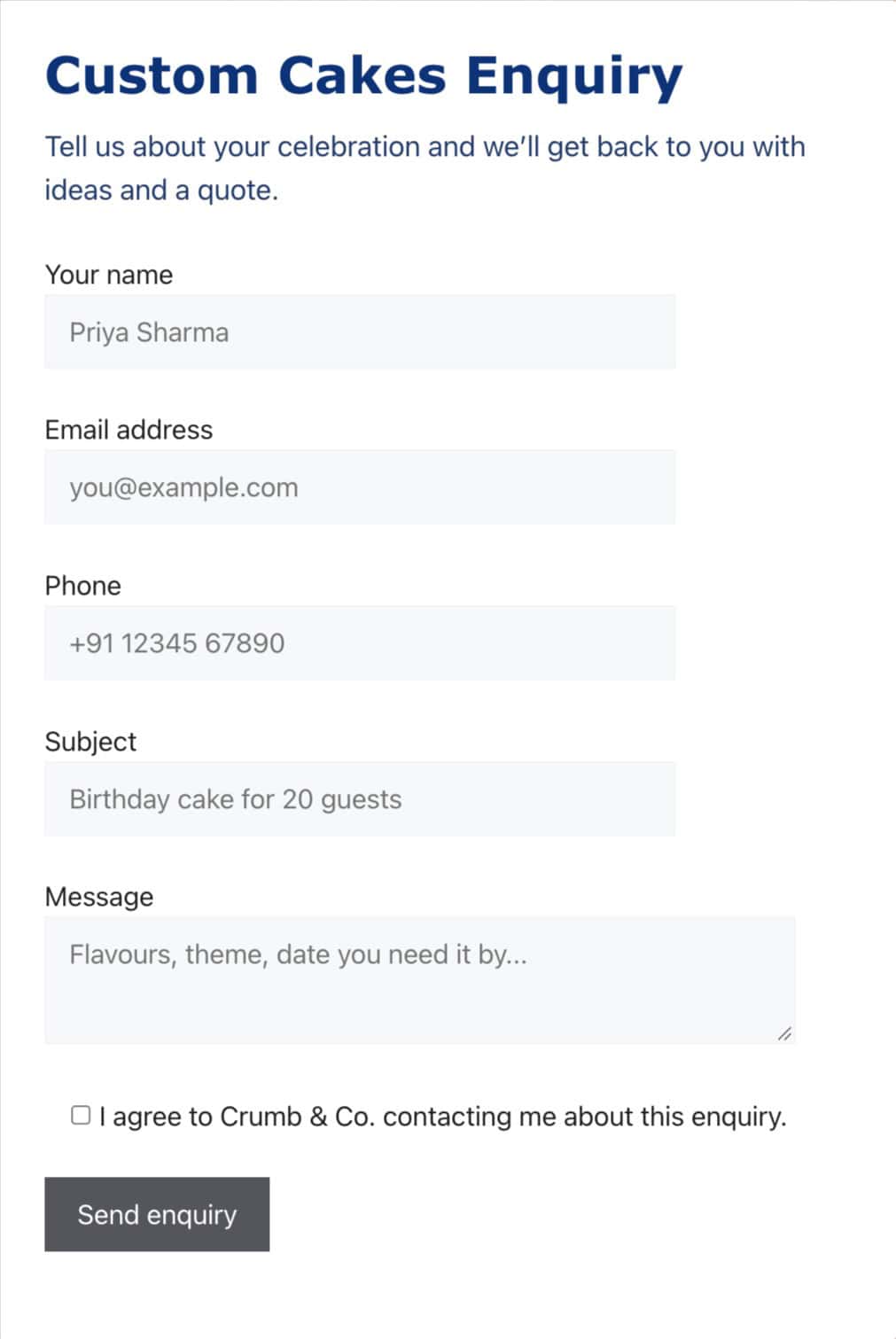Create form Using Contact Form 7 in WordPress