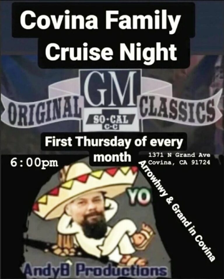 Covina Family Cruise Night – Original GM Classics car show in Covina, CA