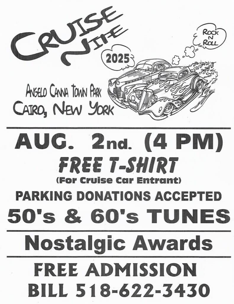 2025 Cruise Nite event at 2025 Crusie Nite in Cairo, NY on August 2, 2025