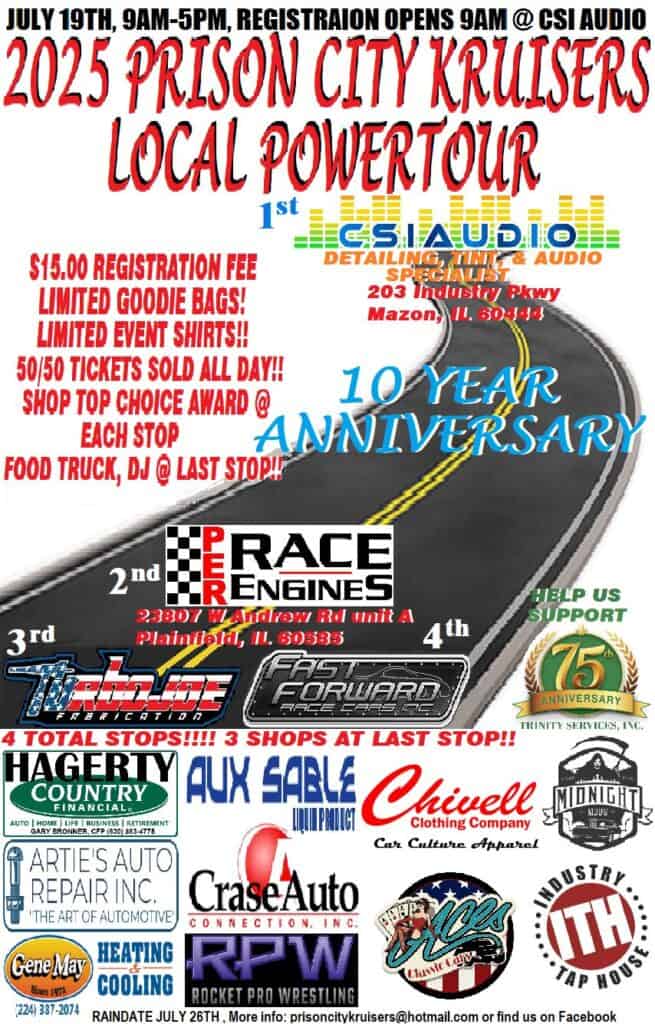 2025 LOCAL POWERTOUR 10th ANNIVERSARY event at CSI AUDIO in MAZON, IL on July 19, 2025