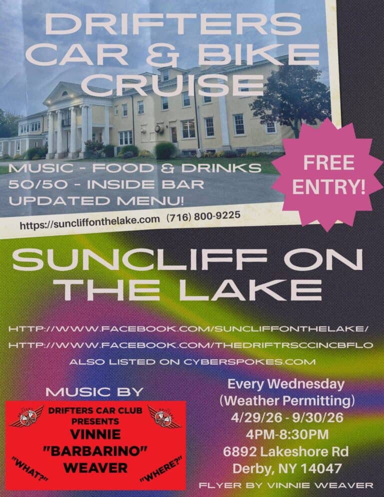 Drifters Car Cruise @ Suncliff On The Lake car show in Derby, NY