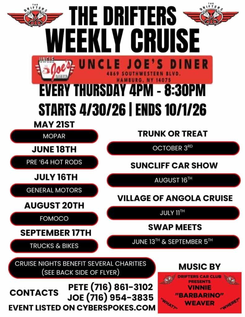 Drifters Weekly Kruise At Uncle Joe's Diner