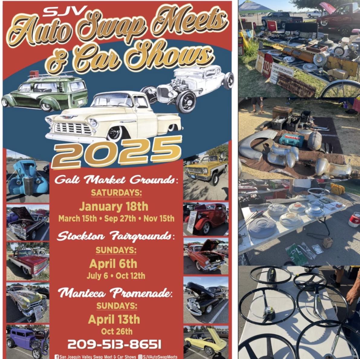 San Joaquin Valley Auto Swap Meets & Car Shows - Galt event at Galt Market Grounds in Galt, CA on January 18, 2025