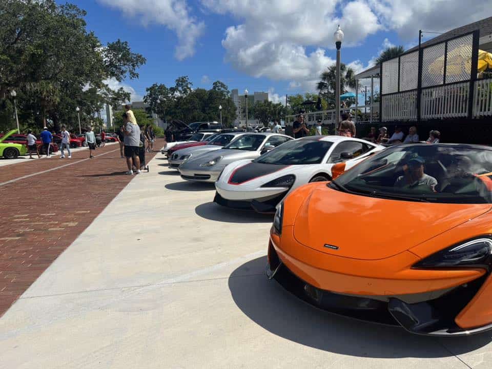 Sanford - Orlando Cars and Coffee event at Henry's Depot Food Hall - Sanford in Sanford, FL on January 7, 2024