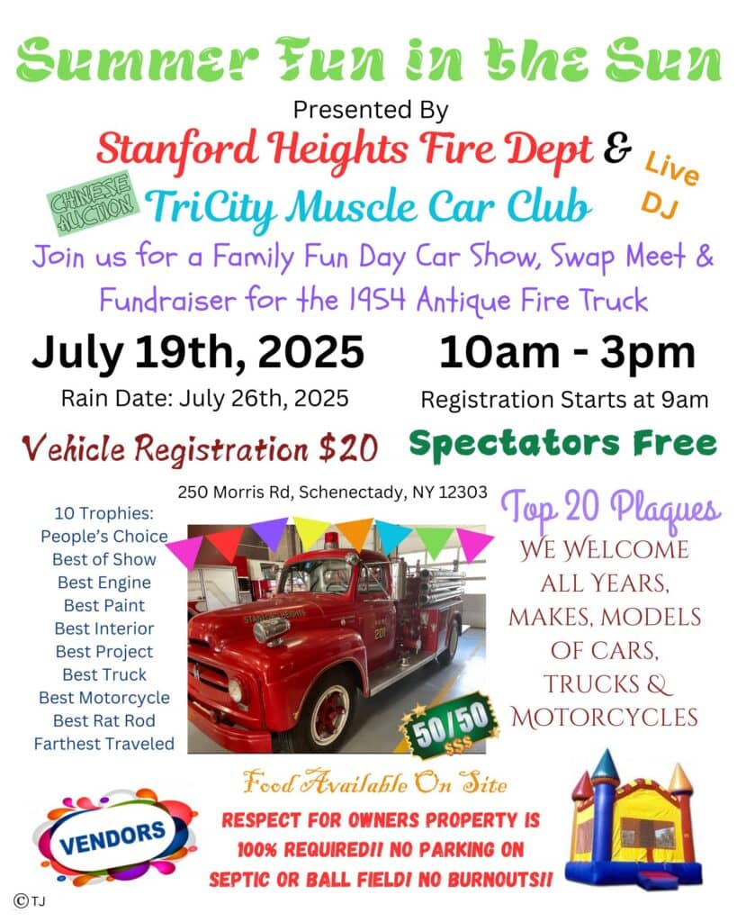 Stanford Heights Summer Fun in the Sun event at Stanford Heights Fire Department in Schenectady, NY on July 19, 2025