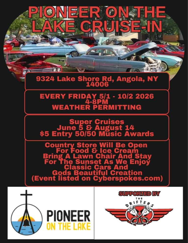 Pioneer on the Lake Cruise car show in Angola, NY
