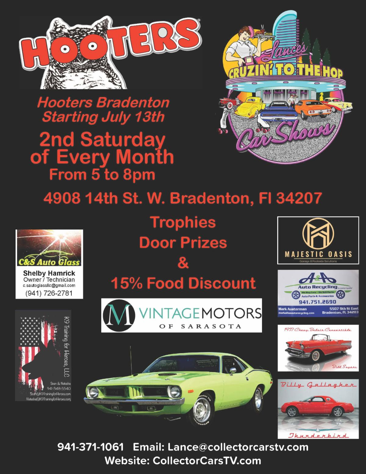 Cruzin 39 To The Hop Car Shows at - Cruzin To The Hop Car Shows At Hooters Bradenton FL 2025 07 13 
