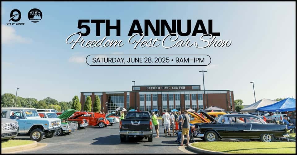 5th Annual Freedom Fest Car Show event at 401 Mccullars Ln in Oxford, AL on June 28, 2025