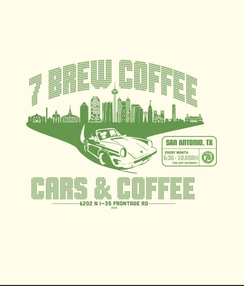 Cars and Coffee event at 6202 N Pan Am Expy in San Antonio, TX on May 31, 2025