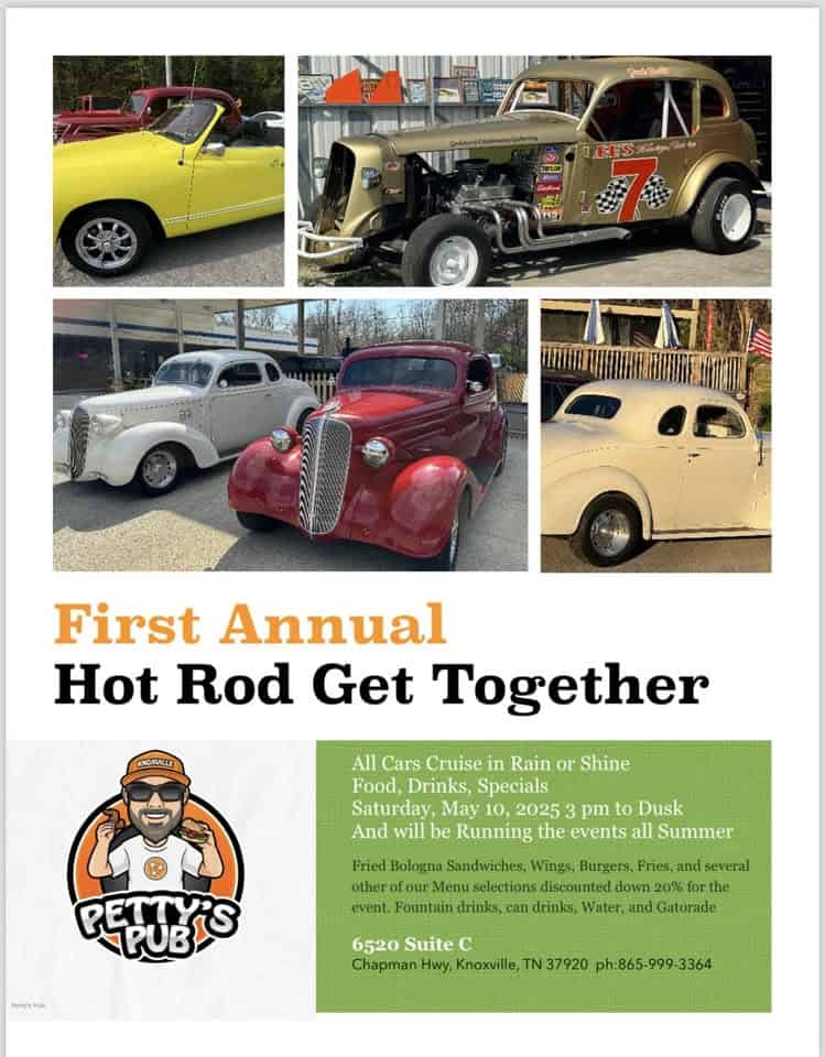Hot Rod Get Together! event at 6520 Chapman Hwy in Knoxville, TN on September 20, 2025