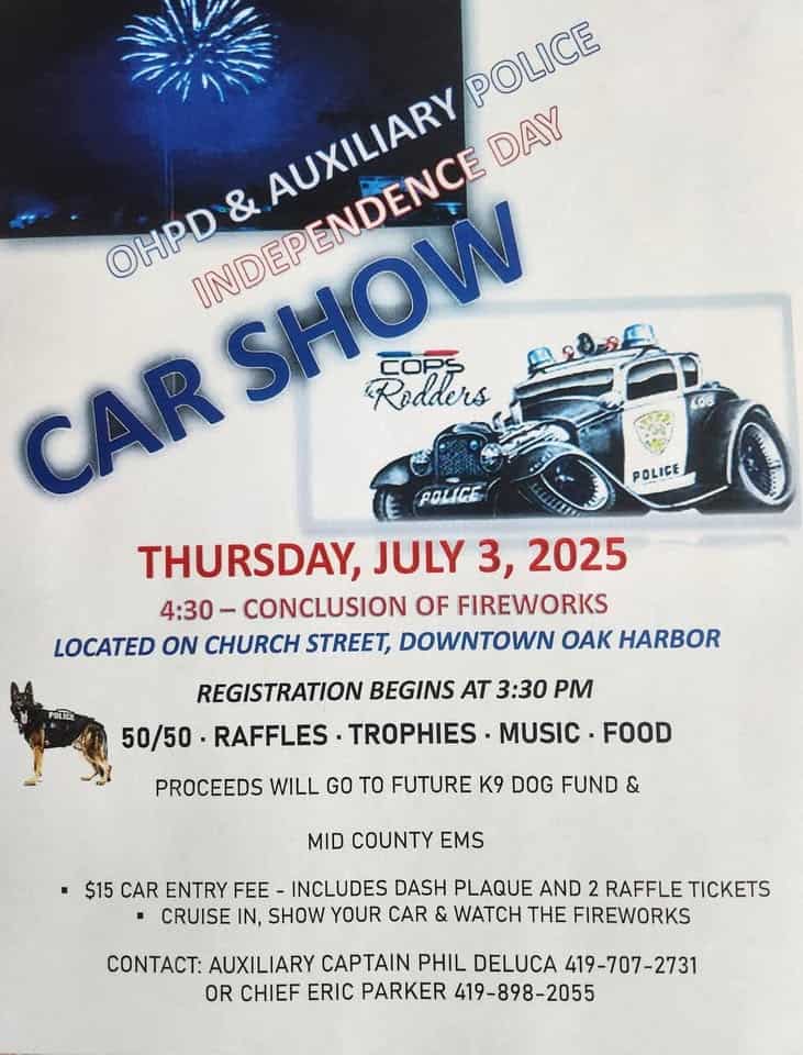 Independence Day Car Show event at 146 N Church St in Oak Harbor, OH on July 3, 2025