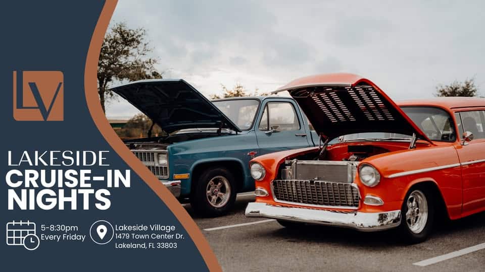 Lakeside Cruise-In Nights event at 1479 Town Center Dr in Lakeland, FL on May 23, 2025