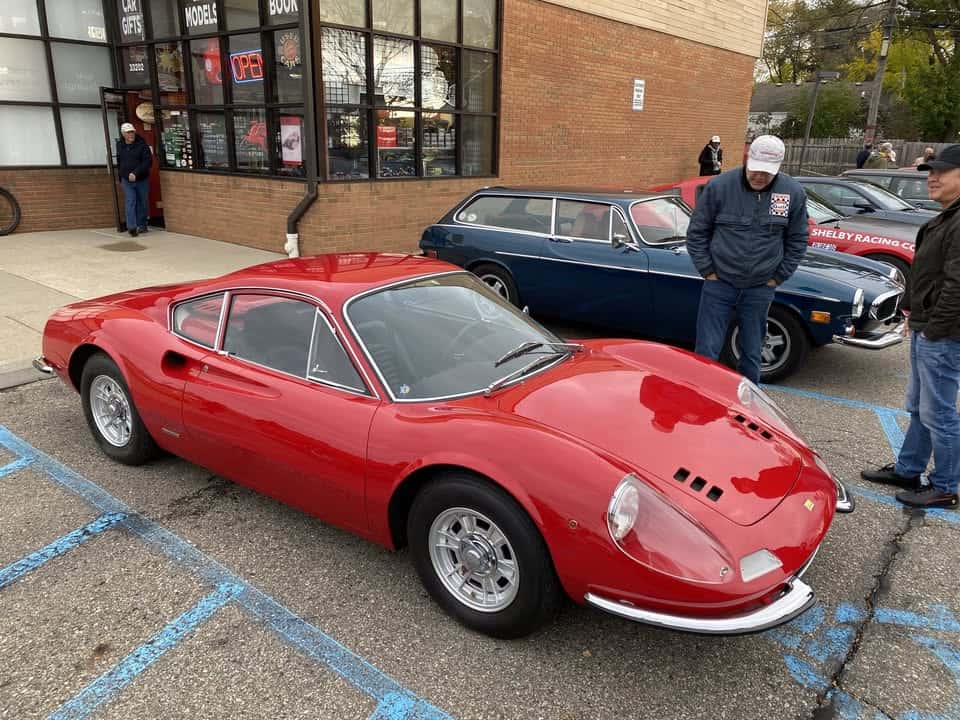 Parking at Pasteiner’s (Cars & Coffee) event at 33202 Woodward Ave in Birmingham, MI on May 24, 2025