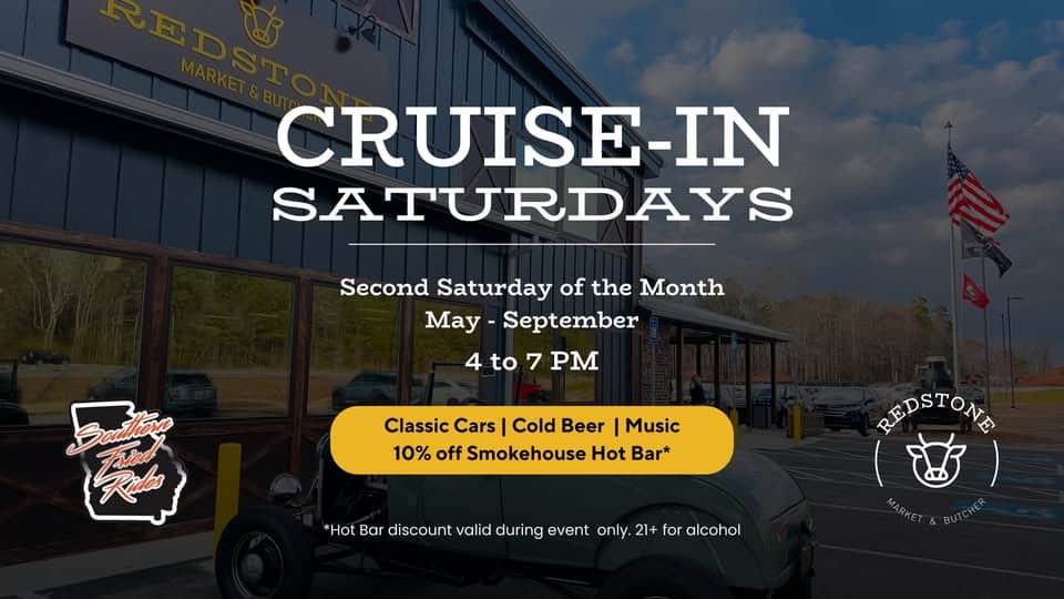 Saturday Cruise-In event at 2531 Brock Rd in Athens, GA on June 14, 2025