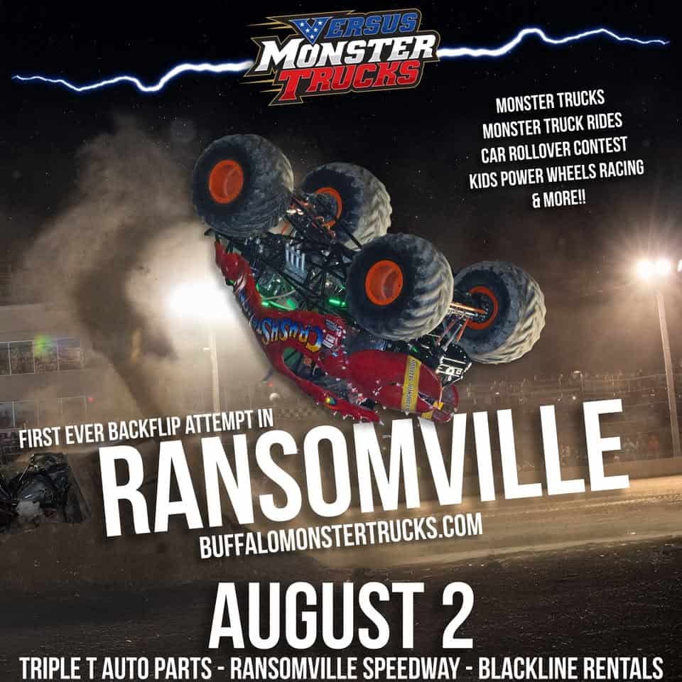 Versus Monster Trucks Ransomville, NY event at 2315 Braley Rd in Ransomville, NY on August 2, 2025