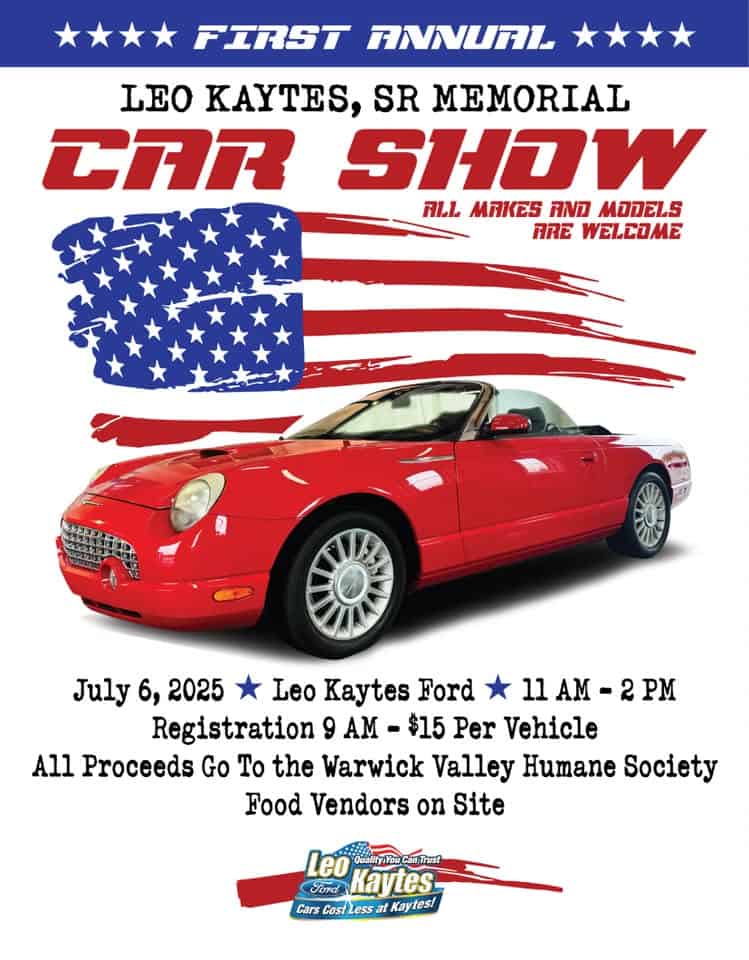1st Annual Leo Kaytes Sr Car Show event at 149 Rt-17A in Warwick, NY on July 6, 2025
