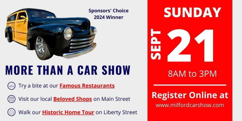 40th Annual Milford Car Show event at 618 S Main St in Milford, MI on September 21, 2025