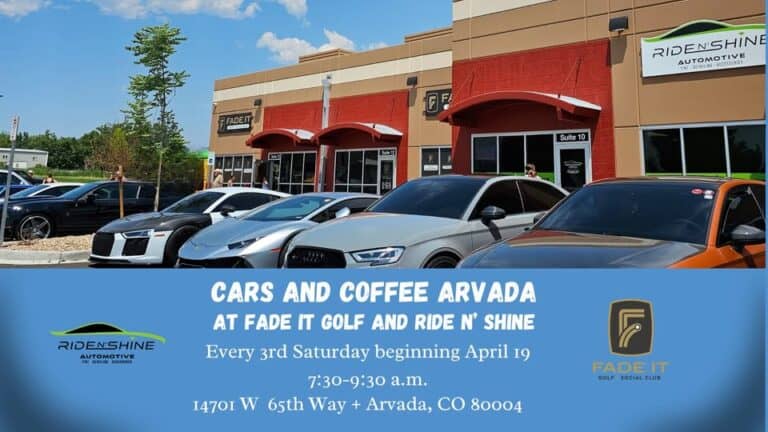 Cars and Coffee Arvada car show in Arvada, CO