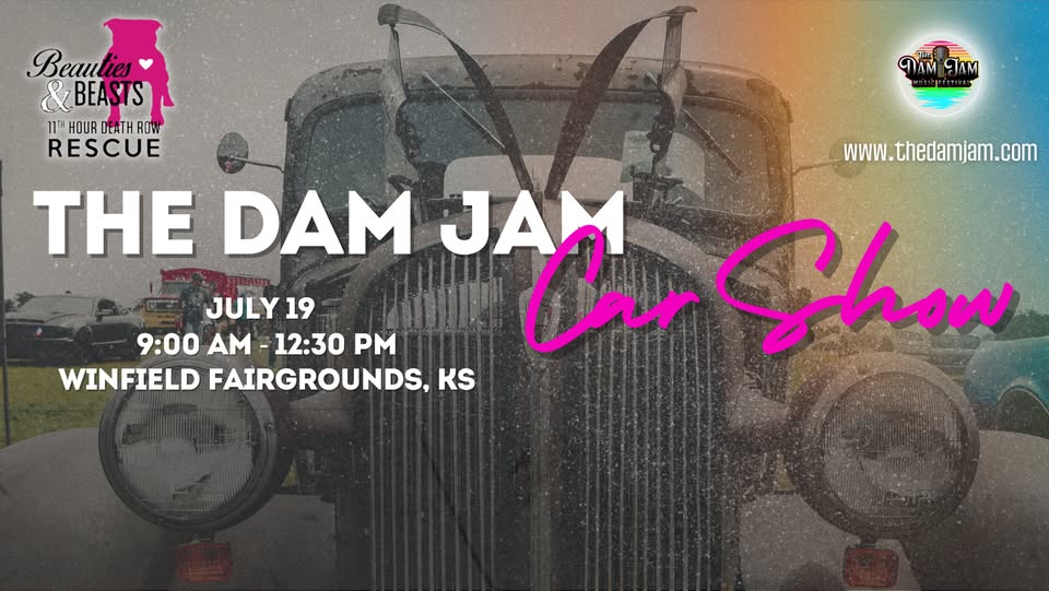 4th Annual Dam Jam Car Show event at 1105 W 9Th Ave in Winfield, KS on July 19, 2025