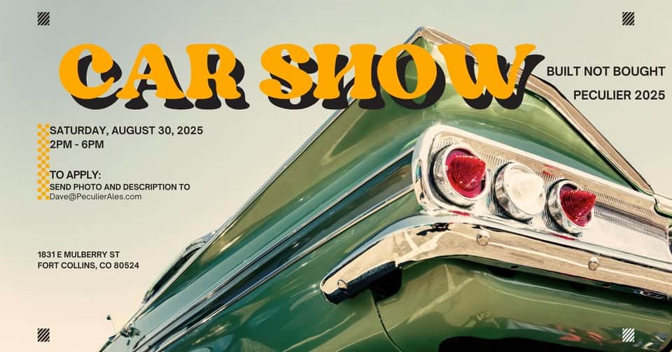 Car Show: Built not Bought (Fort Collins) event at 1831 E Mulberry St in Fort Collins, CO on August 30, 2025