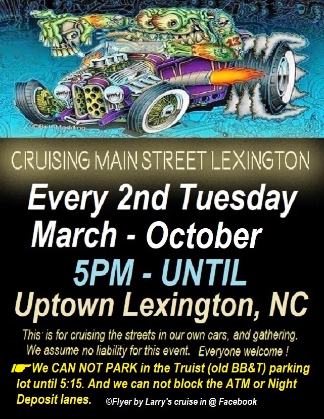 Cruising Main Street Lexington event at Uptown Lexington in Lexington, NC on March 14, 2025